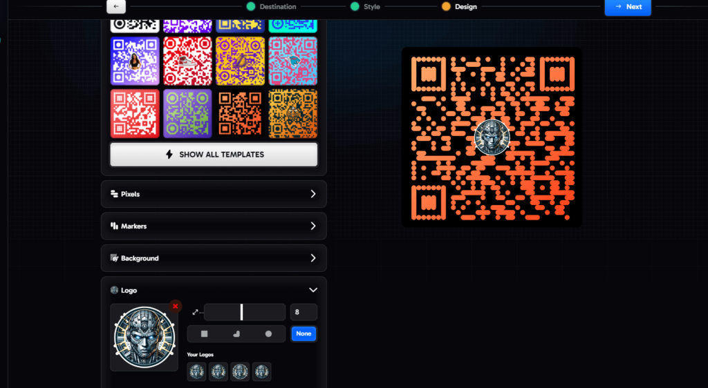 Custom QR AI Generated Code