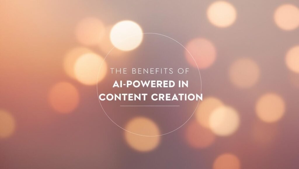 Benefits of AI in Content Creation