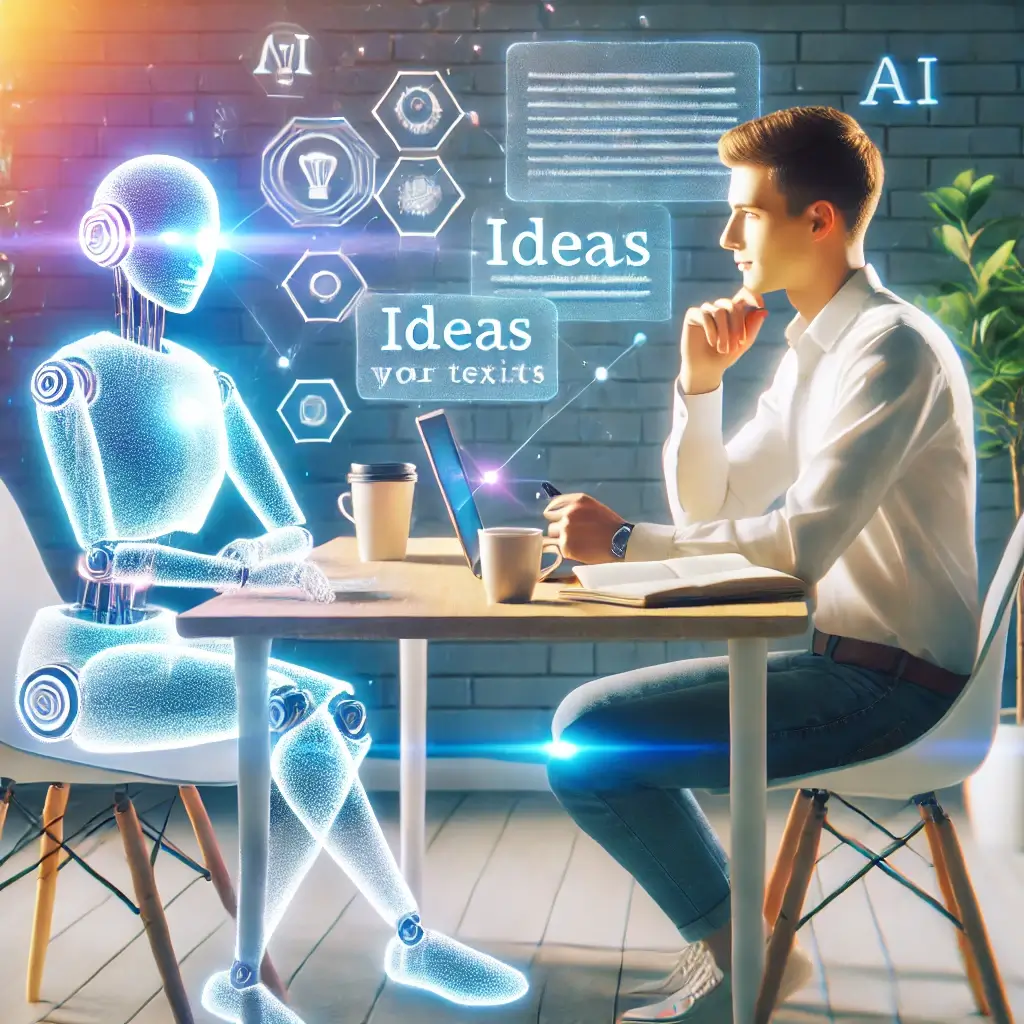 AI content generator interface for blog writing, showcasing efficiency and automation.