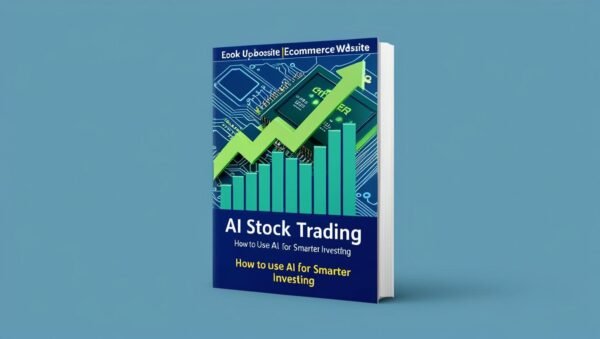 Make me an ebook cover for an ecommerce website product called AI Stock Trading_ How to Use AI for Smarter Investing AI Stock Trading: How to Use AI for Smarter Investing
