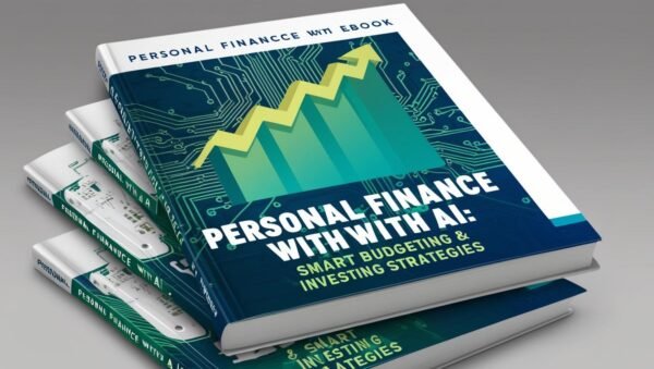 Make me an ebook cover for an ecommerce website product called Personal Finance with AI_ Smart Budgeting & Investing Strategies Personal Finance with AI: Smart Budgeting & Investing Strategies